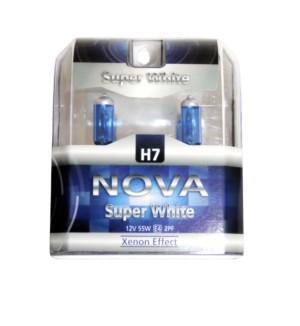 זוג נורות H7 - אור לבן NOVA
