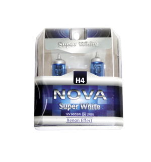 זוג נורות H4 - אור לבן NOVA